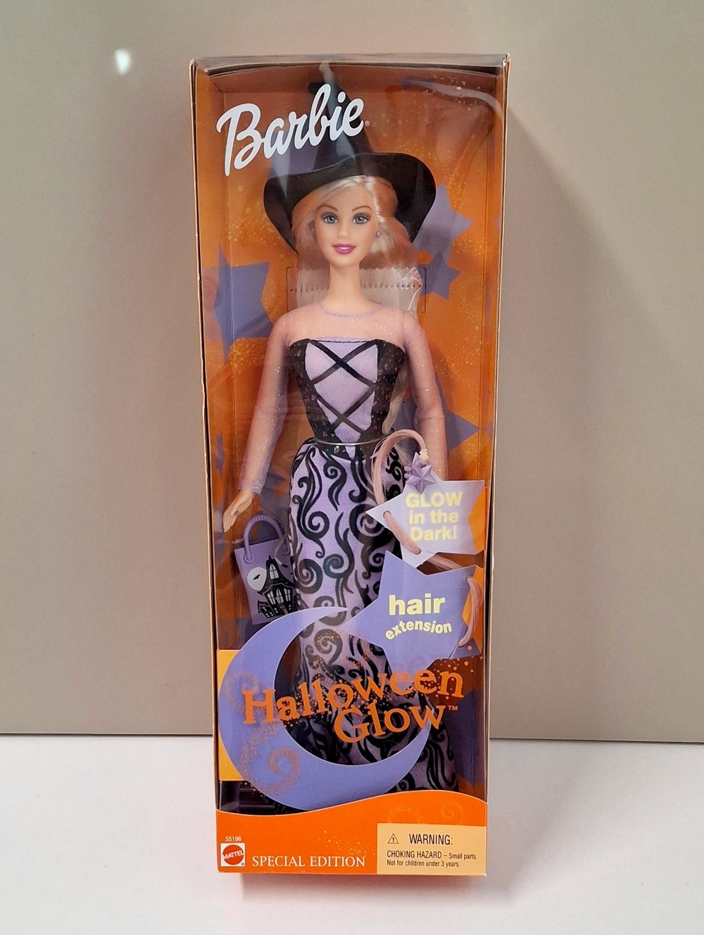 Barbie Halloween Glow Doll 2002 Mattel Glow In Dark Hair Extension